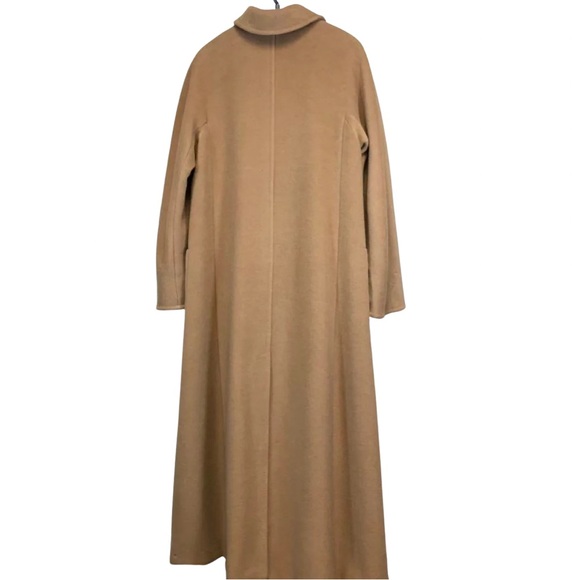 Max Mara Camel Wool Cashmere Vintage 1990s Longline Coat Made in Italy - Picture 3 of 10